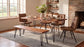 Aiken Faux Leather Upholstered Dining Side Chair Saddle Brown (Set of 4)