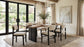 Kehoe Upholstered Dining Side Chair Cream and Black (Set of 2)