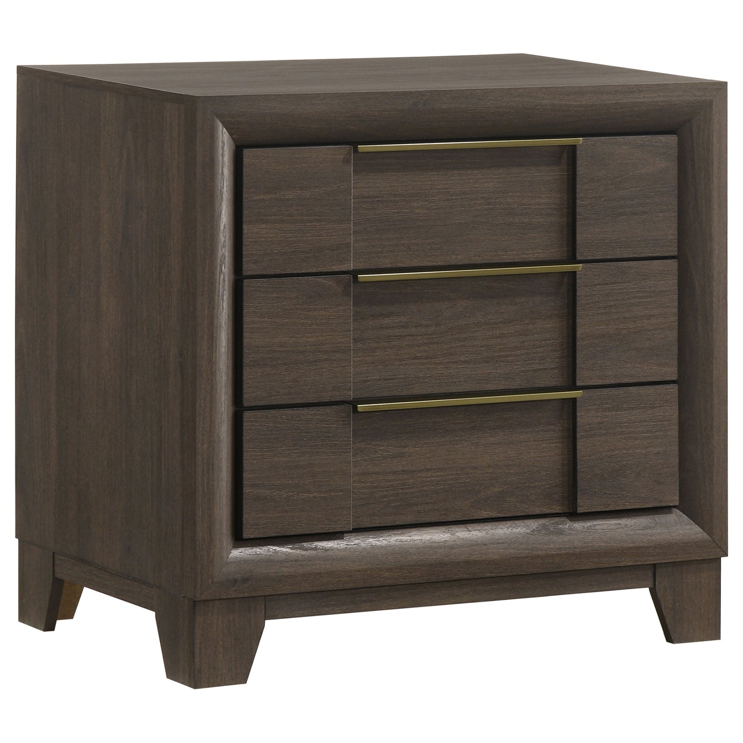 Farre 4-piece Eastern King Storage Bedroom Set Dark Brown / Beige