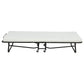 Massey Twin Folding Bed Frame with Memory Foam Mattress Black
