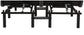 Weston Split Eastern King Massage Adjustable Bed Base in Black and Grey