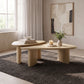Arjona 2-Piece Triangular Nesting Coffee Table Set Honey Oak