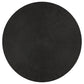 Macedo Round Ribbed Rattan Drum Coffee Table Black