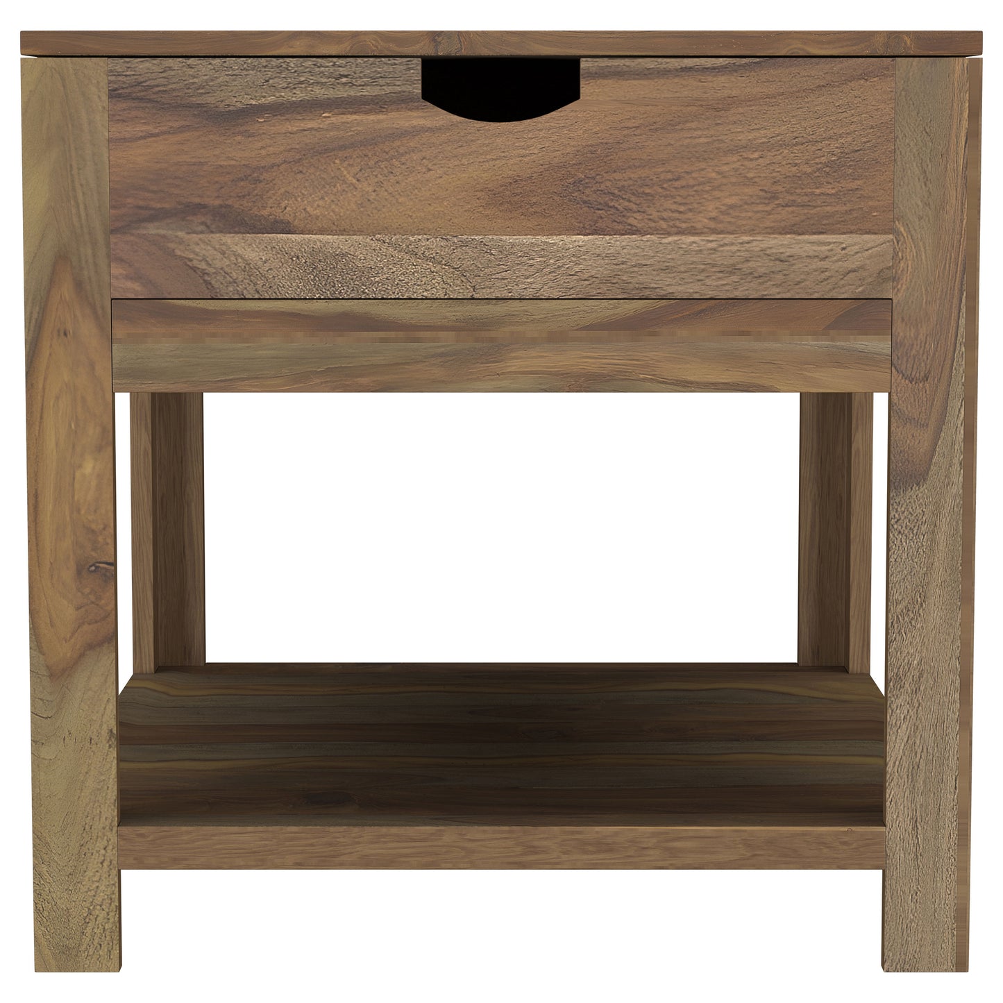 Esther 2-Piece Solid Sheesham Coffee and End Table Set Natural