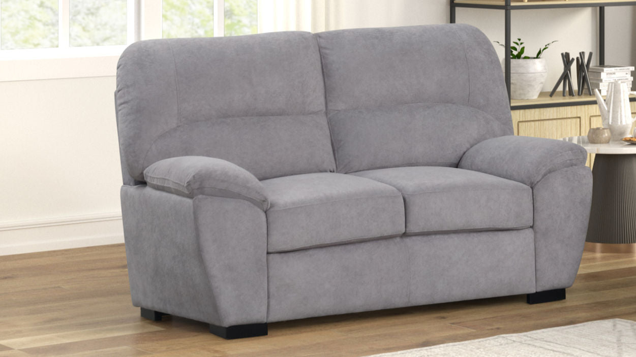 Tiffany Performance-Fabric Loveseat - Dark Grey