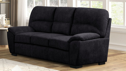 Tiffany Performance-Fabric Sofa - Black