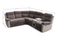 Tom sectional with console, speakers and LED lighting