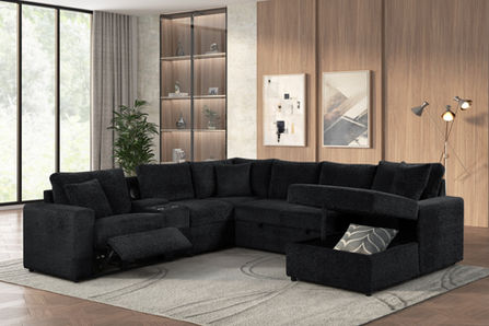 XL Ryder 5-Piece Power Reclining Sectional - Black