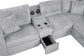 XL Ryder Light Grey sectional detail