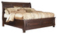 Porter Queen Sleigh Bed with Mirrored Dresser