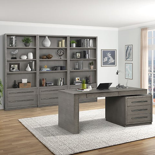 PURE MODERN 4PC WALL WITH EXECUTIVE DESK