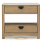 ESCAPE TWO-DRAWER NIGHTSTAND WITH STONE TOP