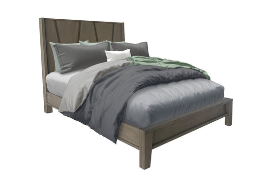 PURE MODERN BEDROOM KING 6/6 PANEL BED (1166HB/1166FB/115066R)