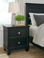 Lanolee Twin Panel Bed with Mirrored Dresser, Chest and 2 Nightstands