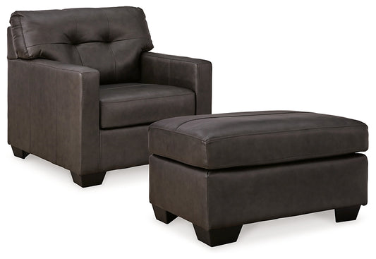 Belziani Chair and Ottoman