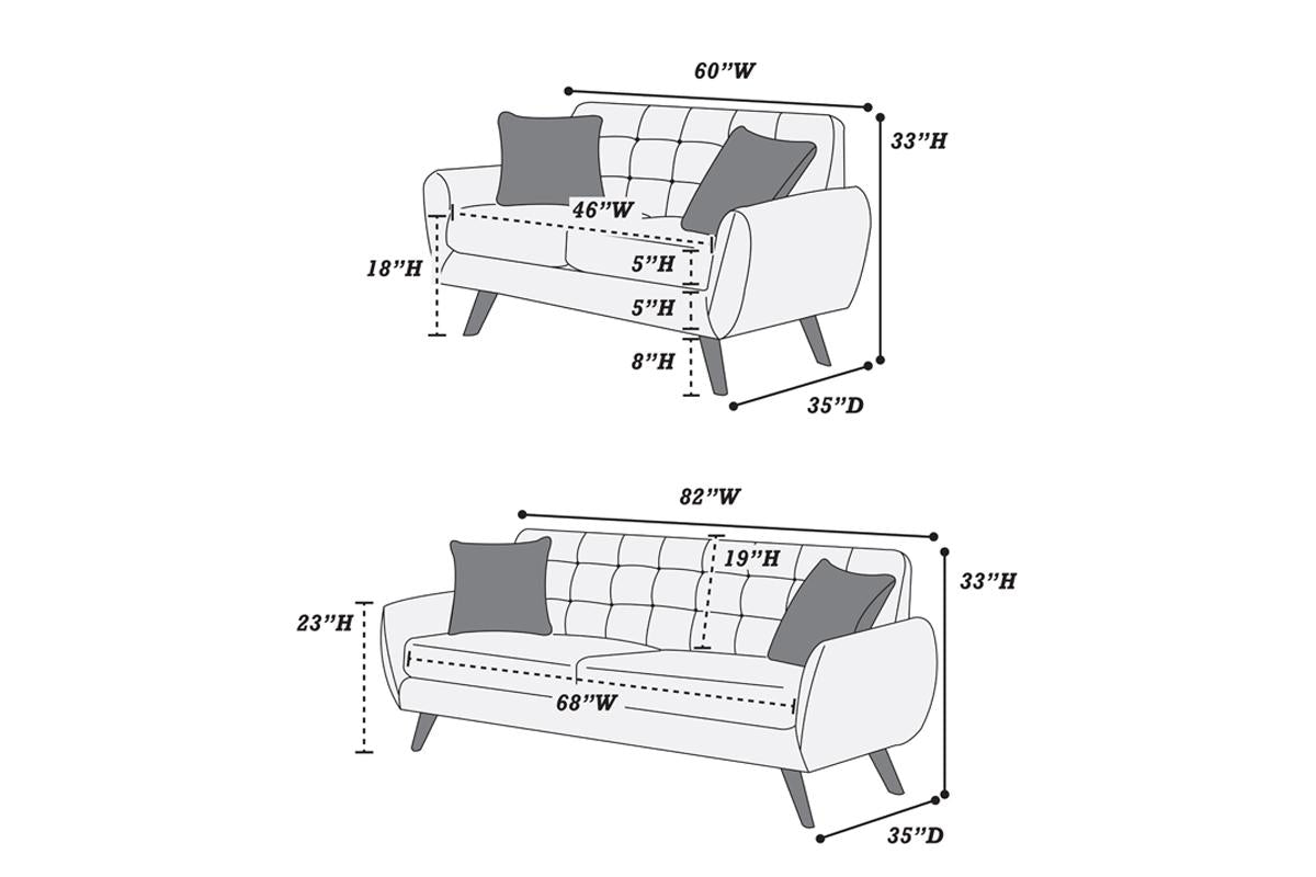 2-Piece Sofa Set
