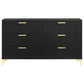 Kendall 6-drawer Dresser Black