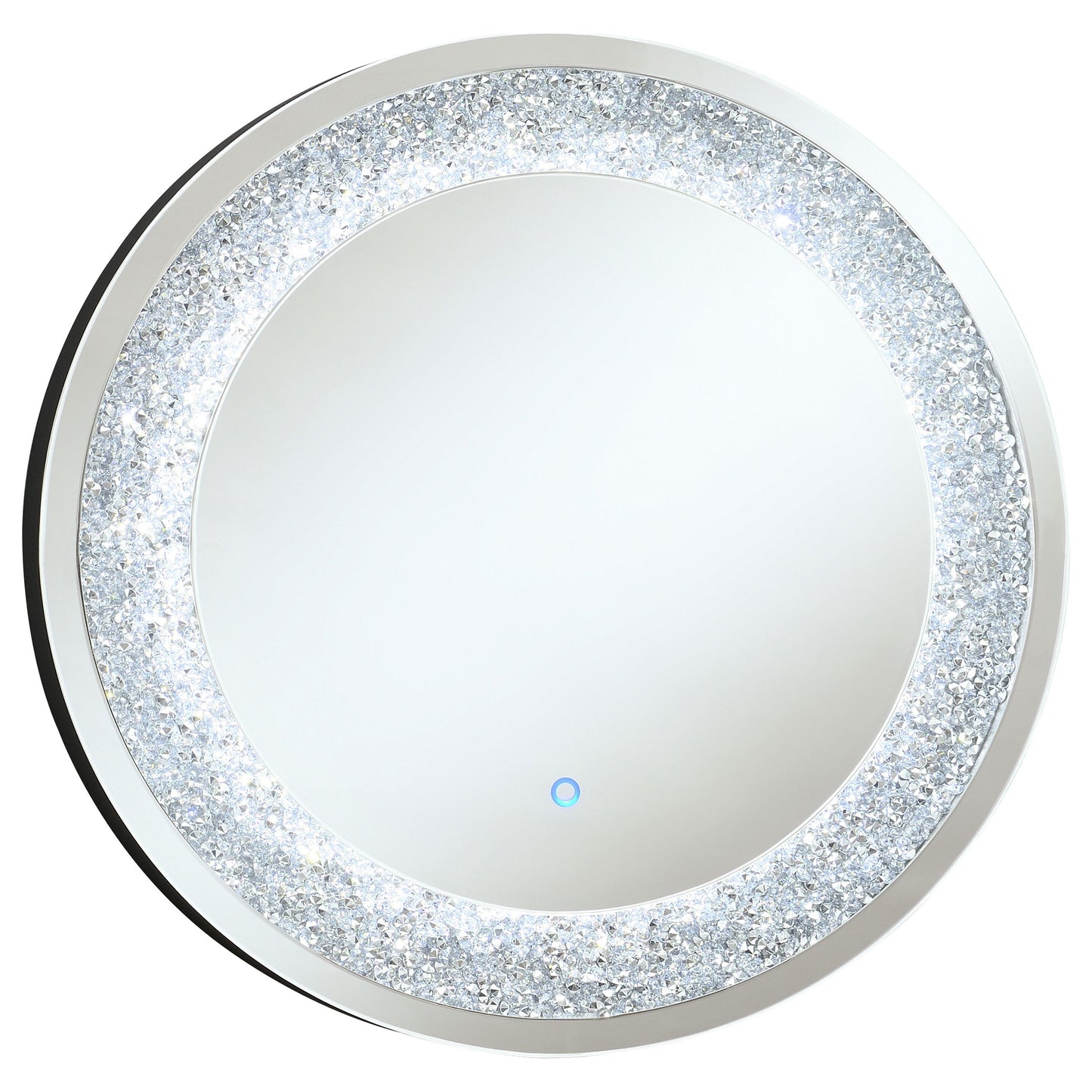 Landar Round Wall Mirror Silver