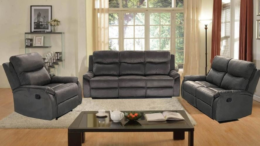 Reclining Sofa and Loveseat Set with FREE Recliner